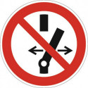 Symbole d’interdiction ASR A1.3/DIN EN ISO 7010 commutation interdite plastique