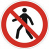 Symbole d’interdiction ASR A1.3/DIN EN ISO 7010 interdit aux piétons film