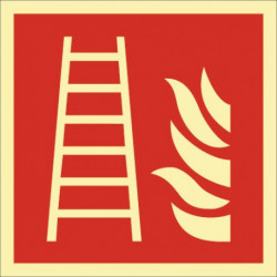 Panneau de sécurité incendie DIN EN ISO 7010 L148xl148 mm échelle film