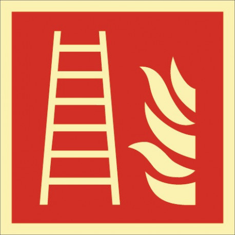 Panneau de sécurité incendie DIN EN ISO 7010 L148xl148 mm échelle film