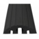 Protège câbles et tuyaux L1200xl210xH65 mm caoutchouc plein noir