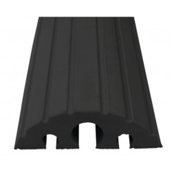 Protège câbles et tuyaux L1200xl210xH65 mm caoutchouc plein noir
