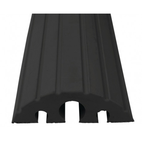 Protège câbles et tuyaux L1200xl210xH65 mm caoutchouc plein noir