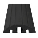 Protège câbles et tuyaux L1200xl210xH65 mm caoutchouc plein noir