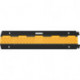 Protège câbles et tuyaux L980xl240xH45 mm caoutchouc noir/jaune 2 canaux