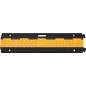 Protège câbles et tuyaux L980xl240xH45 mm caoutchouc noir/jaune 2 canaux