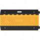 Protège câbles et tuyaux L900xl500xH50 mm caoutchouc noir/jaune 5 canaux