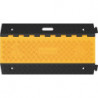 Protège câbles et tuyaux L900xl500xH50 mm caoutchouc noir/jaune 5 canaux