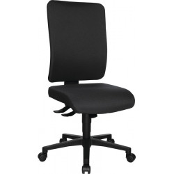 Chaise de bureau pivotante avec mécanisme synchrone anthracite 450-550 mm sans accoudoirs capacité charge 110 kg TOPSTAR