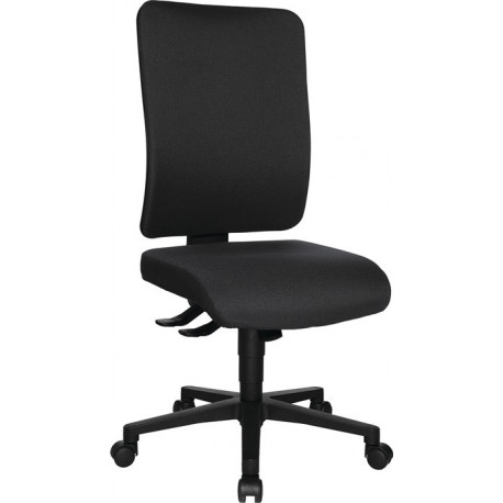 Chaise de bureau pivotante avec mécanisme synchrone anthracite 450-550 mm sans accoudoirs capacité charge 110 kg TOPSTAR