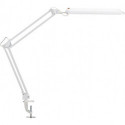 Lampe de bureau métal/plastique blanc hauteur maxi. 450 mm avec pince de table avec LED