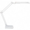 Lampe de bureau métal/plastique blanc hauteur maxi. 450 mm pied avec LED