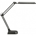 Lampe de bureau métal/plastique noir hauteur maxi. 450 mm pied avec LED