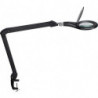 Éclairage à loupe à LED lunette 127 mm (5 po.) Pince de table noir