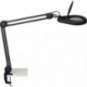 Éclairage à loupe à LED lunette 127 mm (5 po.) pied noir avec cache tête ronde