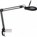 Éclairage à loupe à LED lunette 127 mm (5 po.) pied noir avec cache tête ronde