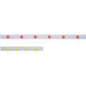 Barre magnétique L500xl50xS0,5 mm blanc autocollant MAGNETOPLAN (Par 10)