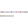 Barre magnétique L500xl50xS0,5 mm blanc autocollant MAGNETOPLAN (Par 10)