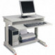 Table de travail pour PC H720-1100xl900xP500 mm gris clair, RAL 7035 mobile