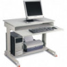 Table de travail pour PC H720-1100xl900xP500 mm gris clair, RAL 7035 mobile