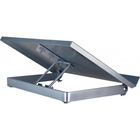 Support à document l.350xP247xH60 mm métal argent écart de vision réglable