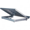 Support à document l.350xP247xH60 mm métal argent écart de vision réglable