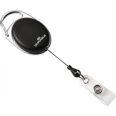 Support à emboîter avec boucle à bouton pression longueur de ruban 800 mm noir