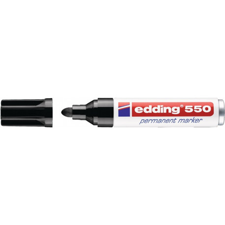 Marqueur permanent 550 noir graduation 3-4 mm pointe ronde EDDING (Par 10)