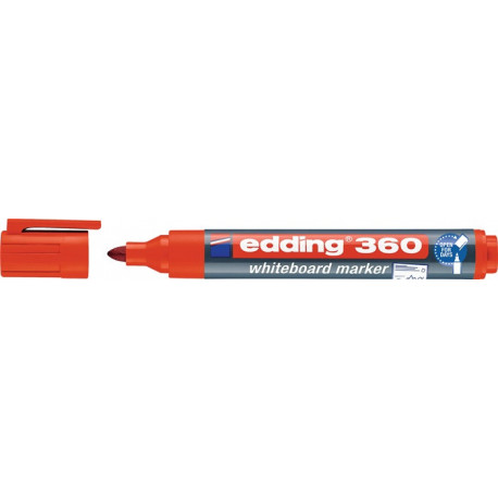 Marqueur pour tableau blanc 360 rouge Degrésuation 15-3 mm pointe ronde EDDING (Par 10)