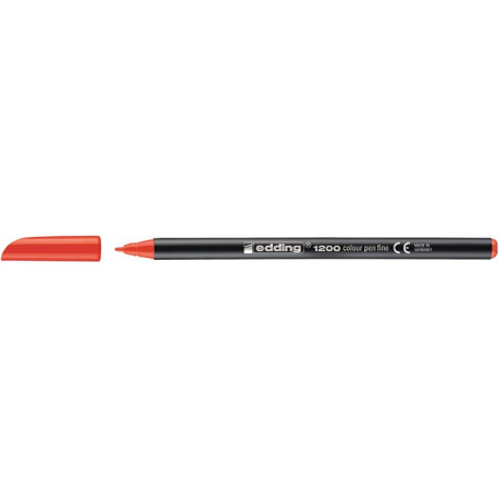 Feutre de coloriage 1200 rouge Degrésuation 1 mm pointe ronde EDDING (Par 10)