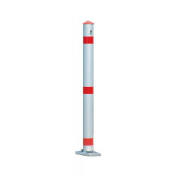 Potelet de blocage aluminium nature D. 75 mm basculant, à cheviller