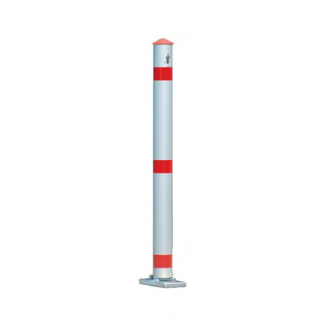 Potelet de blocage aluminium nature D. 75 mm basculant, à cheviller