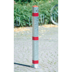 Potelet de blocage acier argent basculant, à cheviller