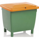 Bac à sel L790xl605xH775 mm 210 l HD-PE vert/orange sans glissière de prélèvement CRAEMER