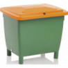 Bac à sel L790xl605xH775 mm 210 l HD-PE vert/orange sans glissière de prélèvement CRAEMER