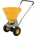 Chariot d'épandage 35 l plastique jaune Pneus gonfl. avec réglage du débit 1-4 m CEMO