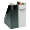 Porte-revues DIN A4 H290xl.100xP270 mm plastique noir HELIT (Par 4)