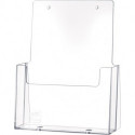 Porte-prospectus de table DIN A5 portrait plastique transparent autonome HELIT