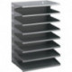 Poste de tri 8 comp. H540xl360xP250 mm tôle d’acier gris clair RAL 7035 DURABLE