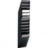 Porte-prospectus H1115xl240xP135 mm nombre de casiers 12 A4 portrait polystyrène noir DURABLE