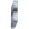 Porte-prospectus H1115xl240xP135 mm nombre de casiers 12 A4 portrait polystyrène