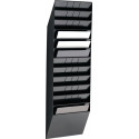 Porte-prospectus H1045xl348xP95 mm nombre de casiers 12 A4 paysage polystyrène n