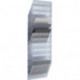 Porte-prospectus H1045xl348xP95 mm nombre de casiers 12 A4 paysage polystyrène t