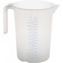 Pichet doseur 3000 ml polypropylène transparent D175xH238 mm poignée ouverte HÜN