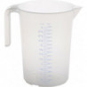 Pichet doseur 3000 ml polypropylène transparent D175xH238 mm poignée ouverte HÜN