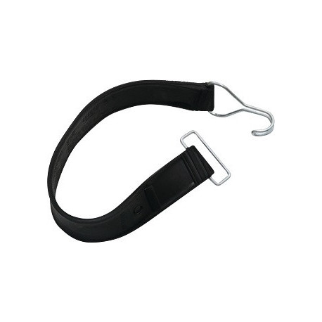 Tendeur en caoutchouc caoutchouc avec 1 crochet/1 anneau pour conteneur sur roul (Par 2)