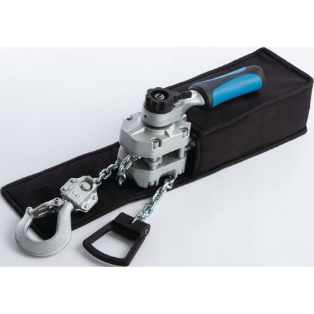 Palan à levier capacité charge 250 kg H. course 1,5 m avec frein à pression de charge auto boîtier en aluminium moulé sous pression PLANETA