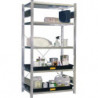 Bac d'étagère L1300xl620xH80 mm polyéthylène noir sans caillebotis 40 l CEMO