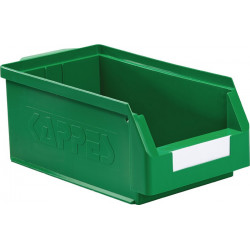 Boîte de rangement à ouverture frontale L350xl200xH150 mm PE vert KAPPES