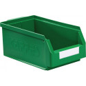 Boîte de rangement à ouverture frontale L350xl200xH150 mm PE vert KAPPES